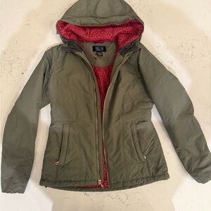 Mountain Hardwear Olive and Red Ski Jacket